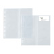 Buste forate Atla Card - porta biglietti da visita - 20 spazi - PPL - 21 x 29,7 cm - trasparente - Sei Rota - conf. 10 pezzi