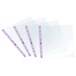 Buste forate Pastel - c/ banda - liscia - 22 x 30 cm - lilla - Favorit - conf. 25 pezzi