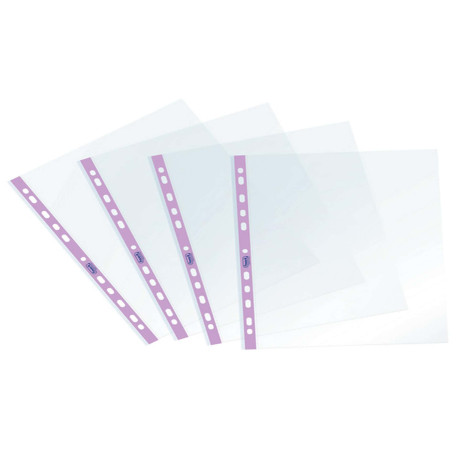 Buste forate Pastel - c/ banda - liscia - 22 x 30 cm - lilla - Favorit - conf. 25 pezzi