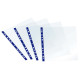 Buste forate Sprint - c/ banda - liscia - 22 x 30 cm - blu - Favorit - conf. 25 pezzi