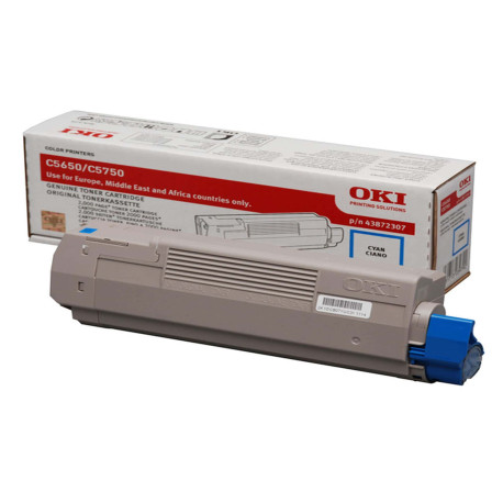 Oki - Toner - Ciano - C5650/C5750 - 43872307 - 2.000 pag