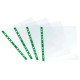 Buste forate Sprint - c/ banda - liscia - 22 x 30 cm - verde - Favorit - conf. 25 pezzi