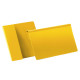 Buste identificative - con aletta pieghevole - A5 orizzontale - giallo - Durable - conf. 50 pezzi