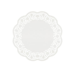 Sottotorta decorativi in carta bianca - diametro 27 cm - conf. 6 pezzi