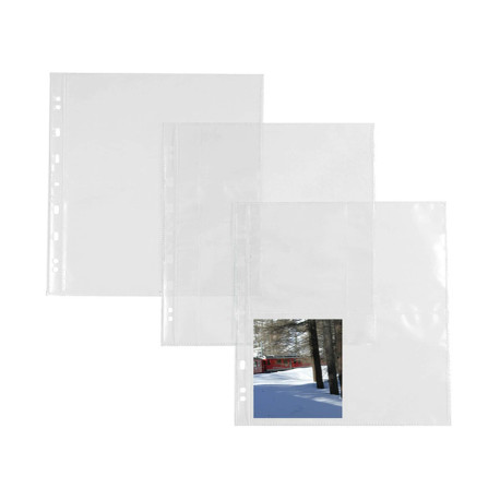 Buste forate Atla FT porta foto e cartoline - 4 spazi 15 x 21 cm - trasparente - Sei Rota - conf. 10 pezzi