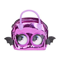 Spin Master Purse Pets Micros Baddie Bat - Stylish Small Purse with Eye Roll Feature