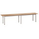 Panca spogliatoio - 6 posti - 200 x 35 x 45 cm - legno - Fasma