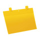 Buste identificative - con fascette di aggancio - A4 orizzontale - giallo - Durable - conf. 50 pezzi