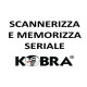 Optional Scannerizza e Memorizza Seriale / Data / Ora in un Software Dedicato per KOBRA HDD