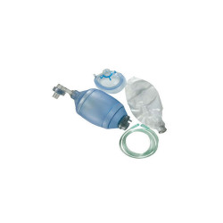 Pallone di rianimazione Ambu monouso Pediatrico con maschera oronasale e reversoir