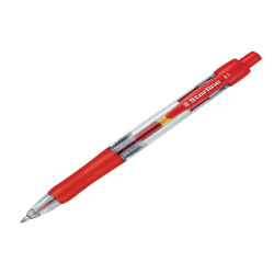 Penna a sfera a scatto con inchiostro gel - punta fine 0,7mm - rosso - Starline