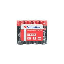 Pila ministilo AAA - 1,5V - 49500 - Alcaline - Verbatim -  conf. 4 pezzi