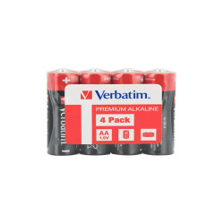 Pila stilo AA - 1,5V - alcaline - 49501 - Verbatim  - conf 4 pezzi