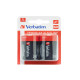 Pila torcia - D - 49923 - alcalina - Verbatim - blister 2 pezzi