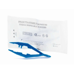 Pinzetta Sterile in polipropilene, centimetri 11, pinza in plastica