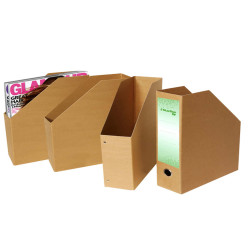 Portariviste Eco - 25 x 35 x 8 cm - dorso 8 cm - avana - Starline