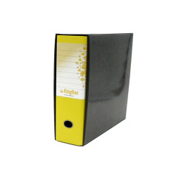 Registratore Kingbox - dorso 8 cm - protocollo 23 x 33 cm - giallo - Starline