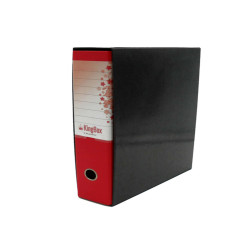 Registratore Kingbox - dorso 8 cm - protocollo 23 x 33 cm - rosso - Starline
