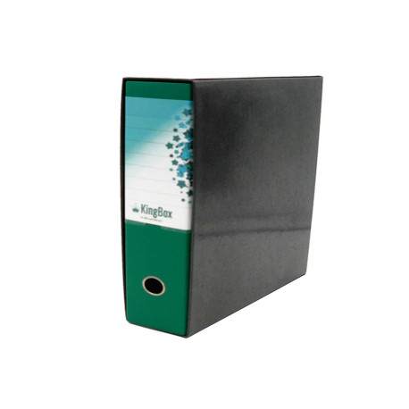Registratore Kingbox - dorso 8 cm - protocollo 23 x 33 cm - verde - Starline