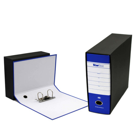 Registratore Starbox - dorso 8 cm - commerciale 23 x 30 cm - blu - Starline