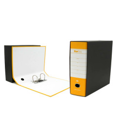 Registratore Starbox - dorso 8 cm - commerciale 23 x 30 cm - giallo - Starline