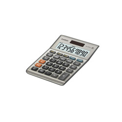 Calcolatrice da tavolo MS-100FM - 10 cifre - big display - grigio - Casio