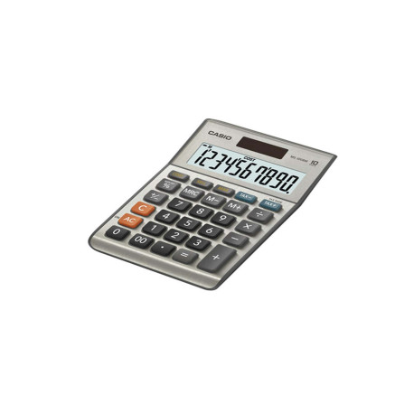 Calcolatrice da tavolo MS-100FM - 10 cifre - big display - grigio - Casio