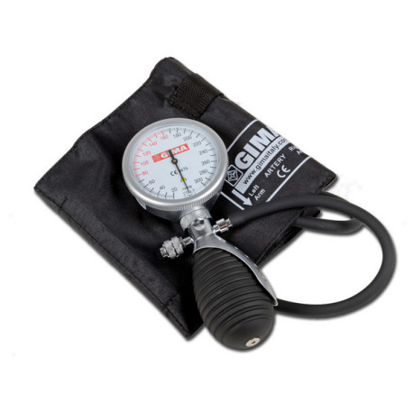 Sfi?gmomanometro ad aneroide palmare plus con manometro in ABS completo di bracciale.