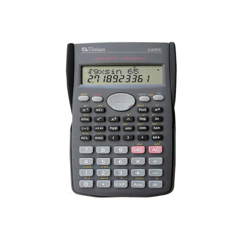 Calcolatrice scientifica 240FX - 2 linee - 240 funzioni - Titanium