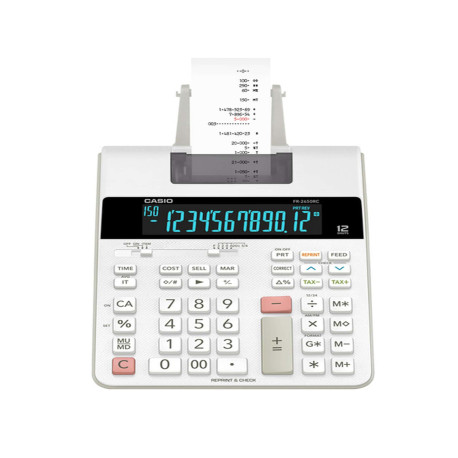 Calcolatrice scrivente FR-2650RC - 12 cifre - 31,3 x 19,5 x 6,47 cm - bianco - Casio