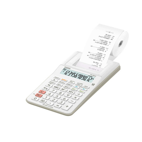 Calcolatrice scrivente HR-8RCE - 12 cifre - 8,2 x 10,2 x 23,9 cm - bianco - Casio