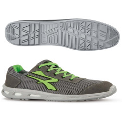 Calzatura di sicurezza  Summer S1P SRC Red Lion - pelle scamosciata morbida - numero 39 - grigio/verde - U-Power