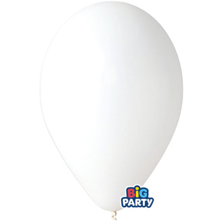 Palloncino - diametro 30 cm - lattice - bianco - conf. 10 pezzi
