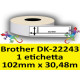 Rotolo di Etichette Compatibie a Trasferimento Termico per Brother DK-22243 mm 30,48 X 102