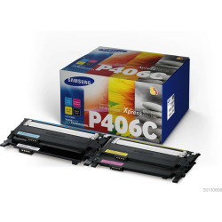 Samsung/HP - Multipack 4 Toner originale - C/M/Y/K - CLTP406C/ELS