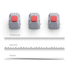 Lame assortite - per taglierina Hobby 507 new - 45 x 21 cm - Dahle - conf. 3 pezzi