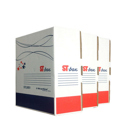 Scatola archivio ST-box - 33 x 25 x 10 cm - bianco - Starline