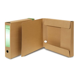 Scatola progetto con elastico - cartone FSC - dorso 10 cm - 25x35 cm - avana - Starline