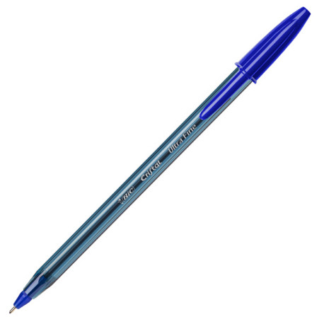 Penna a sfera con cappuccio Cristal® Exact - punta 0,7 mm - blu - Bic - scatola 20 pezzi
