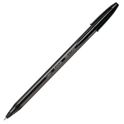 Penna a sfera con cappuccio Cristal® Exact - punta 0,7 mm - nero - Bic - scatola 20 pezzi