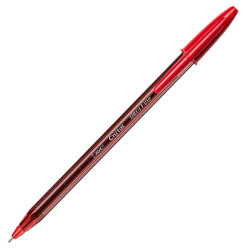 Penna a sfera con cappuccio Cristal® Exact - punta 0,7 mm - rosso - Bic - scatola 20 pezzi
