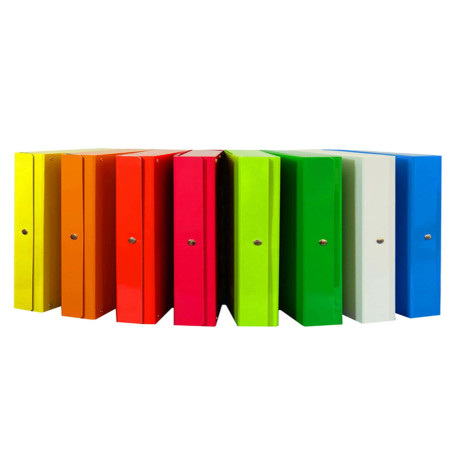 Scatola progetto Glossy - dorso 12 cm - giallo - Starline