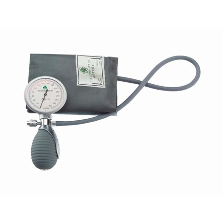 Sfi?gmomanometro ad aneroide palmare plus con manometro in ABS completo di bracciale.