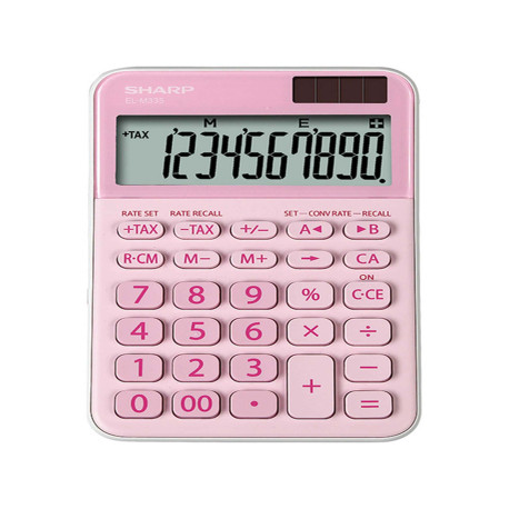 Sharp - Calcolatrice da tavolo EL M335 - 10 cifre - rosa - ELM335 BPK