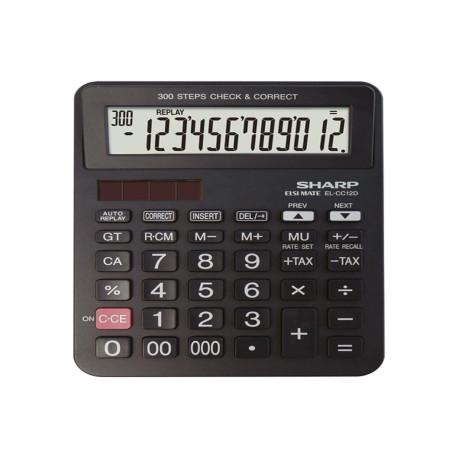 Sharp - Calcolatrice da Tavolo EL-CC12D - 12 cifre - EL-CC12D