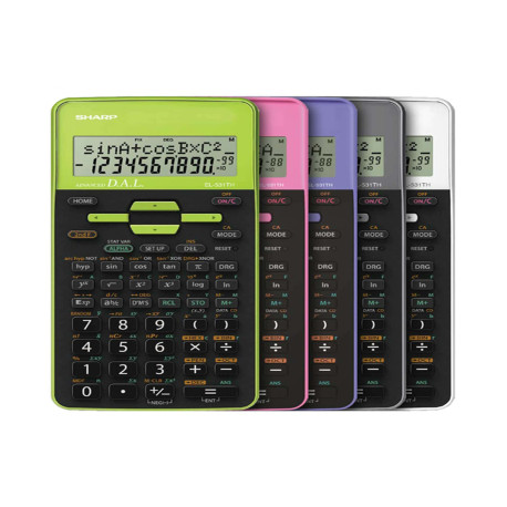 Sharp - Calcolatrice scientifica - Verde - EL531THBGR