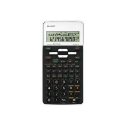 Sharp EL531THBWH - Calcolatrice scientifica - 10 cifre + 2 esponenti - batteria - bianco / nero