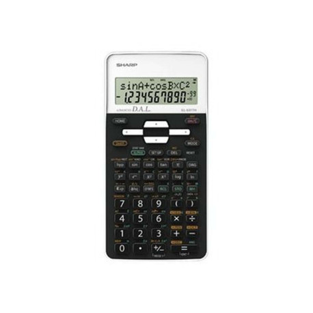 Sharp EL531THBWH - Calcolatrice scientifica - 10 cifre + 2 esponenti - batteria - bianco / nero