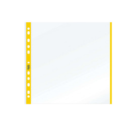 Buste forate con banda colorata - Linear - buccia - 21 x 29,7 cm - giallo - Favorit - conf. 10 pezzi