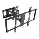 SOPAR - Staffa - per pannello piatto - Alluminio - nero, argento - dimensione schermo: 60"-100" - installabile a parete